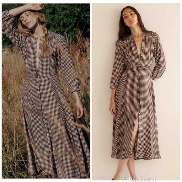 Doen MADELAINE DRESS IN DELPHINE PLAID NEW